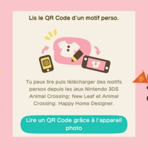 Comment importer des QR Codes ? Animal Crossing : New Horizons