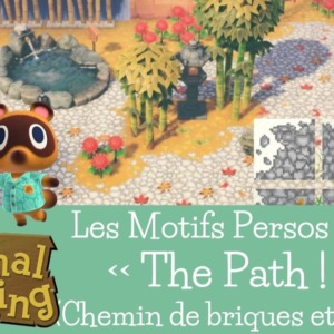 Les motifs persos de chemin de briques et de pavés de style « The Path » : Animal Crossing New Horizons
