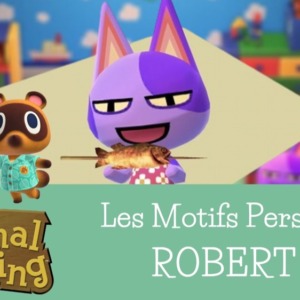 Les motifs persos de ROBERT : Animal Crossing New Horizons (ID et QR)